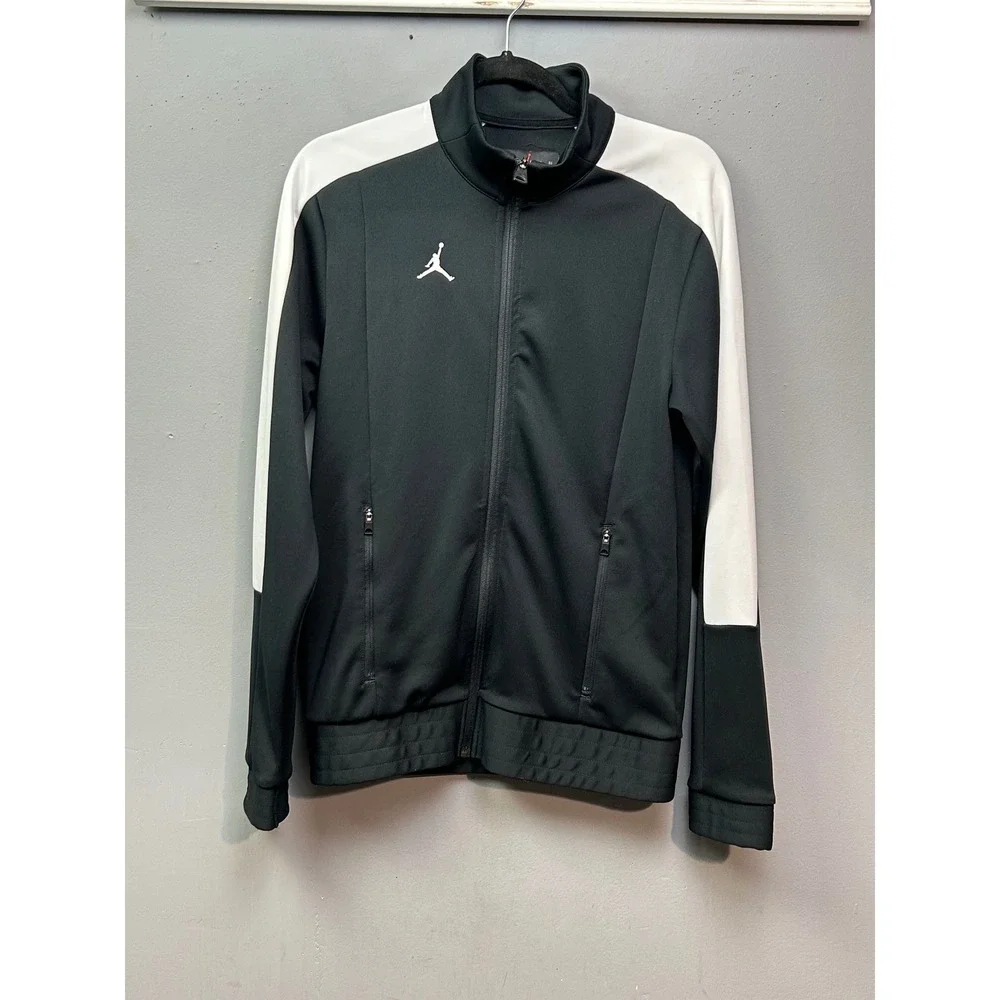 Jordan Nike Track Jacket Full Zip Black and White Mens‎ Small